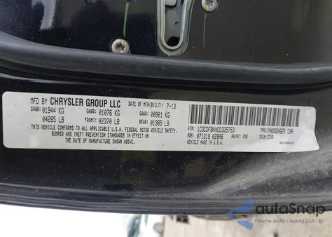 2013 Dodge Dart Sxt z USA, uszkodzony, nr VIN 1C3CDFBAXDD325753